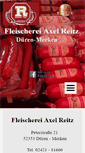 Mobile Screenshot of metzgerei-reitz.de